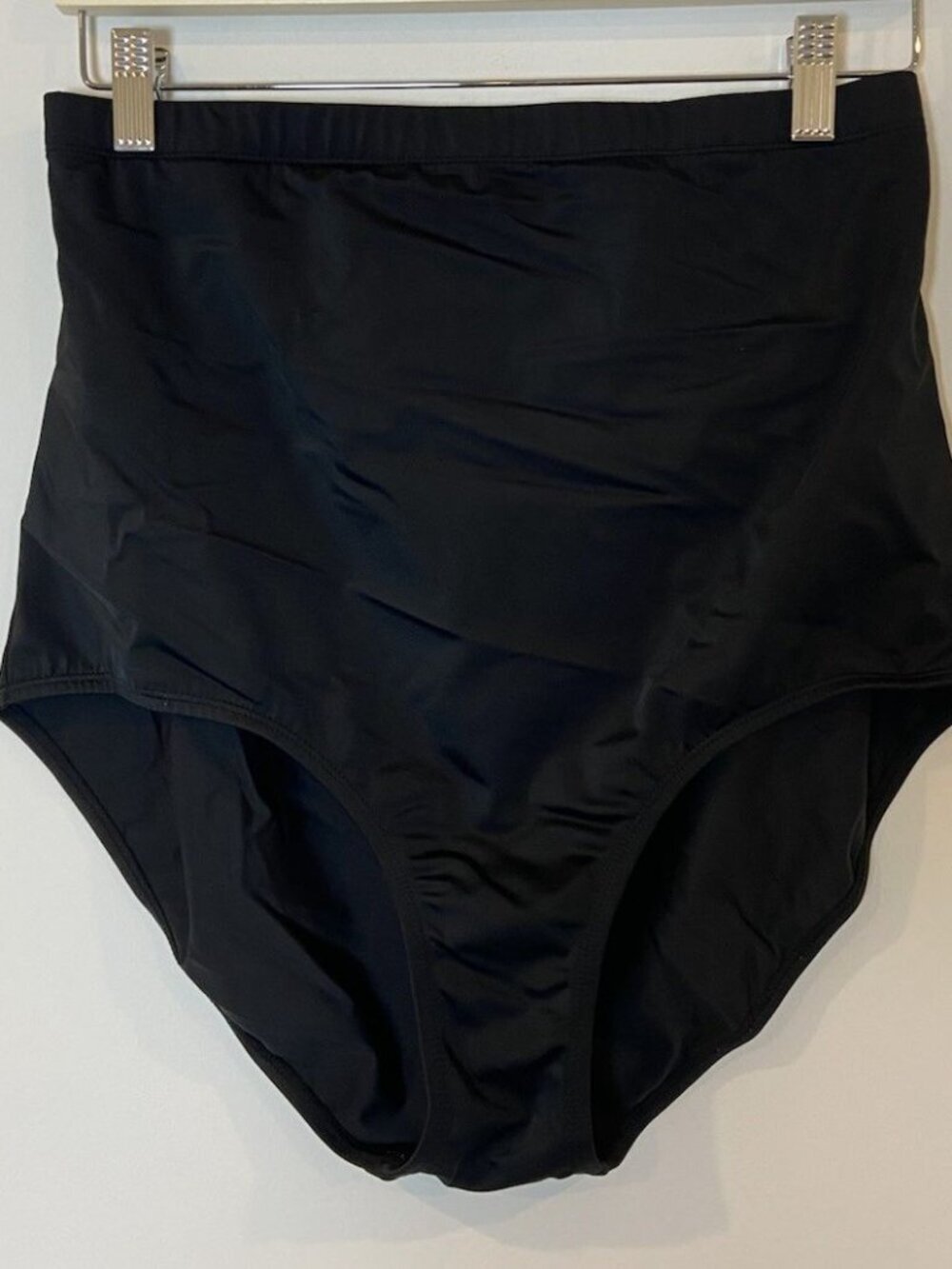 Swimsuits for All Bikini Bottom High Waist Black Size 18